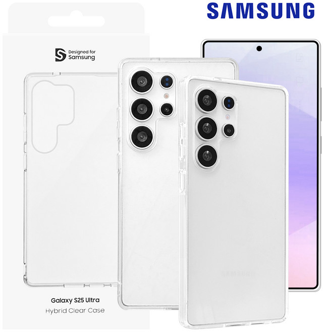 삼성 SMAPP 정품 하이브리드 클리어 투명 케이스 갤럭시 S25 시리즈