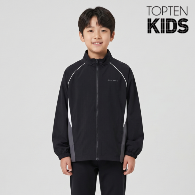 [백화점 정품] 탑텐키즈 바람막이 점퍼 간절기 홑겹 자켓