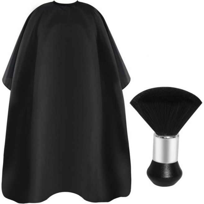 조절 가능한 스냅 클로저와 넥 더스터 브러시가 있는 전문 헤어컷 케이프 살롱 헤어 커팅 남녀 공용 바버 케이프, 조절 가능한 스냅 클로저와 넥 더스터 브러시가 있는 전