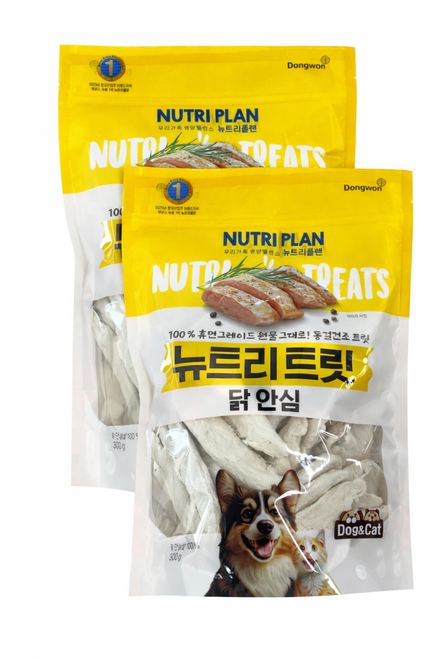 코스트코 뉴트리플랜 뉴트리트릿 동결건조간식, 2개, 300g, 닭안심