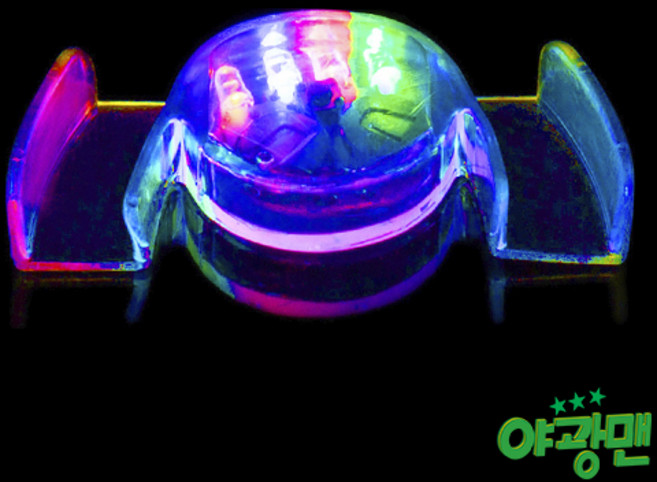 야광맨 LED 마우스피스, LED마우스피스+배터리 포함, 1개