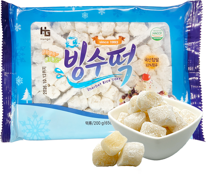 부국 빙수떡 200g, 7개
