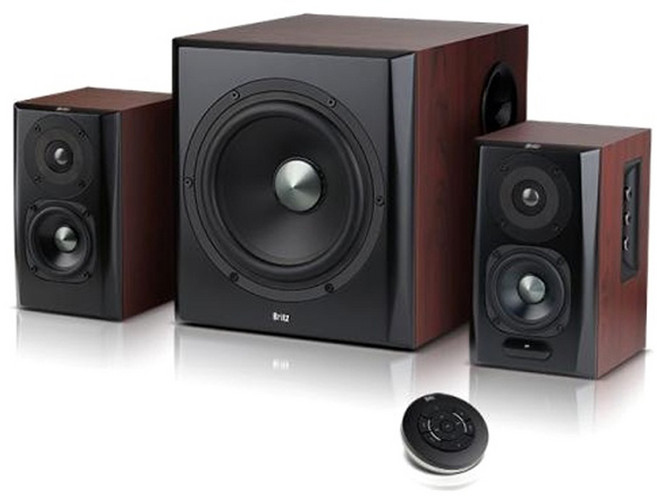 브리츠 2.1채널 하이파이 블루투스 스피커, BR-4390BT/BR, 혼합색상