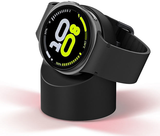별다섯 갤럭시 워치 울트라 워치 8 7 6 5 충전기 거치대 실리콘 스탠드 독, 블랙, 1개