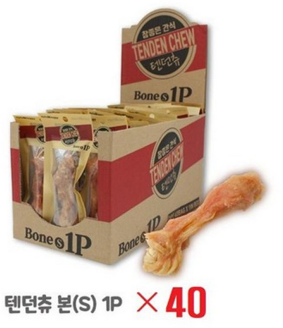참좋은간식 강아지 텐던츄 본 건조간식 S, 20g, 40개