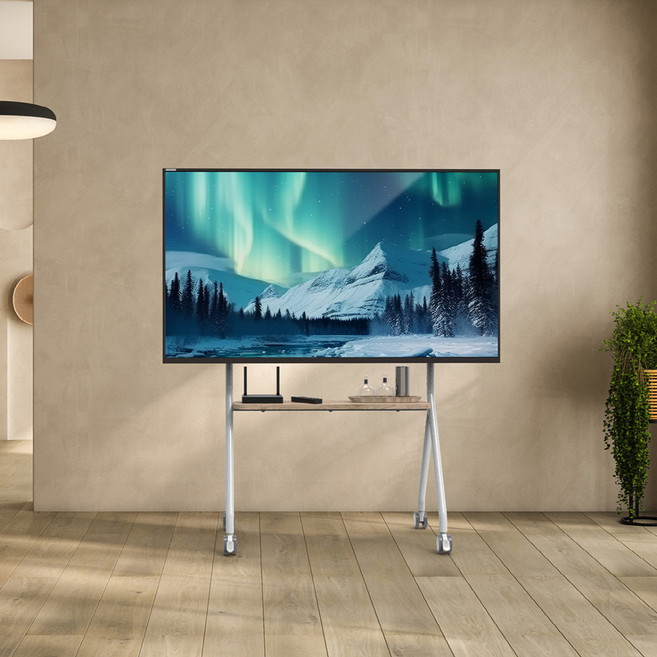 에이그 50-80인치 이동식 티비거치대 티비스탠드 TV거치대 TV스탠드, 1개