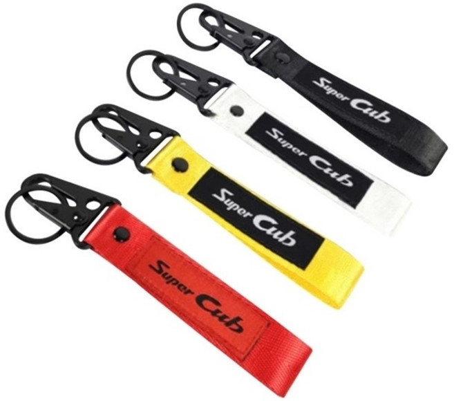 오토바이 키링 슈퍼커브 열쇠고리 혼다 스쿠터 키 케이스 홀더 이중분리 로고 제작, 슈퍼커브 열쇠고리  레드, 1개