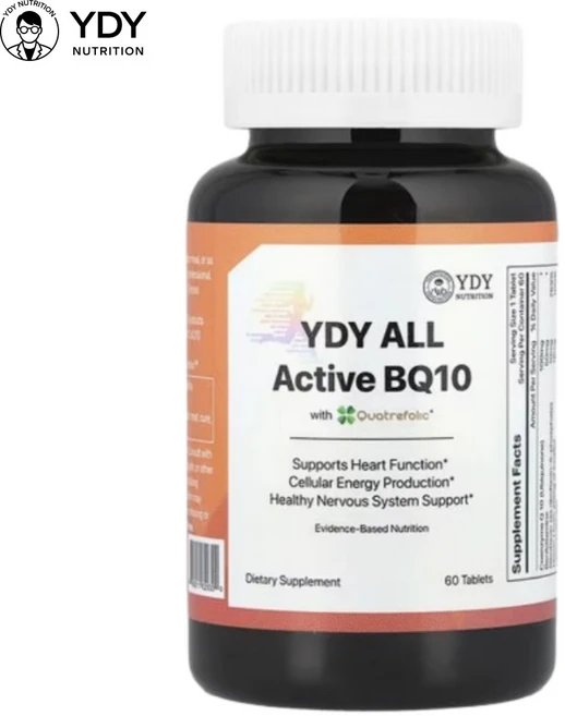 YDY 올액티브비큐텐 활성형 비타민B군 올 액티브 비큐텐 bq10 60정 코큐텐 고약사 약들약 코엔자임Q10, 1개 - 쿠팡