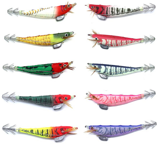 삼봉에기 수평에기 와이어 갑오징어 삼봉에기 한치 생미끼 문어, 12cm 10p 혼합세트, 1개