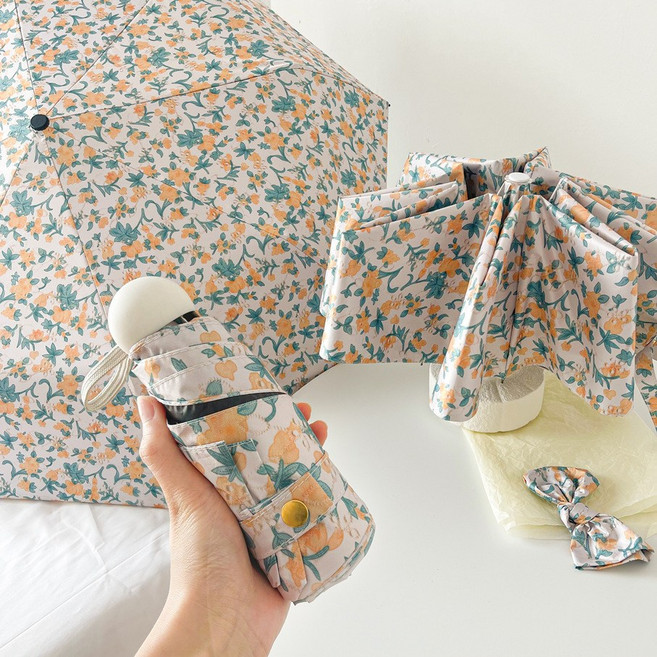 라블라네 플로럴 UV차단 초경량 초미니 암막 양우산 양산