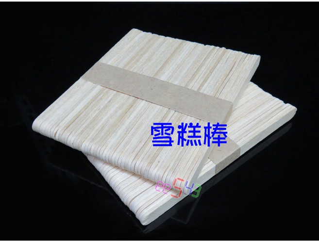 DIY手工雪糕棒*50支 無孔無色木板木條木片 智慧車美勞作模型架構基礎材料, 1個, 93*10