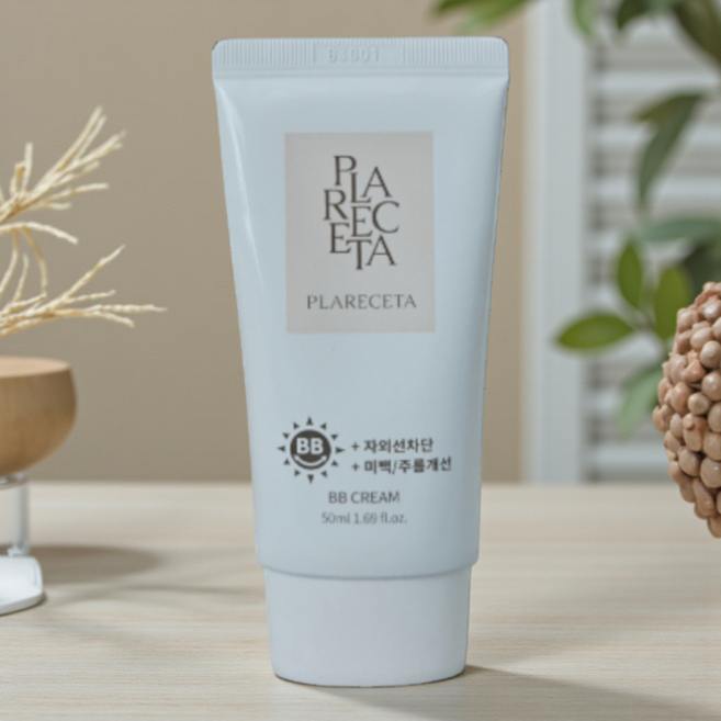 [놀라운커버력] 보니앤제이 플라레세타 비비크림 50ml 미백&주름개선&자외선차단 수분&영양공급 끈적임NO 부드러운발림성 단단한 밀착력 균일한 피부톤 화사하고 깨끗한피부연출, 1개