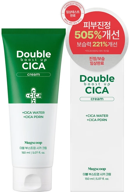 머그스쿱 시카 10만PPM PDRN 수분 보습 장벽 크림, 1개, 150ml - 쿠팡