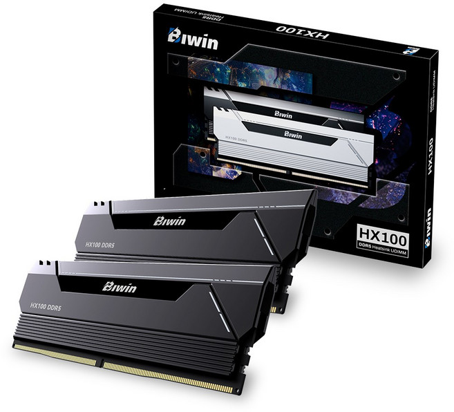 [공식수입사] Biwin DDR5-6000 CL30 HX100 블랙 패키지 (32GB(16Gx2)) 코잇