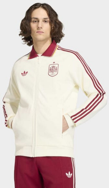 아디다스 ADIDAS 오리지널스 공용 스페인 어웨이 앤썸 재킷 축구유니폼 월드컵유니폼 스페인유니폼 스페인트랙탑 팬유니폼 블록코어 축구복 트랙탑 JZ2249