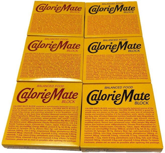 & 오츠카 제약 칼로리 메이트 블록 4개×6상자 (초콜릿 맛 3상자 치즈 맛