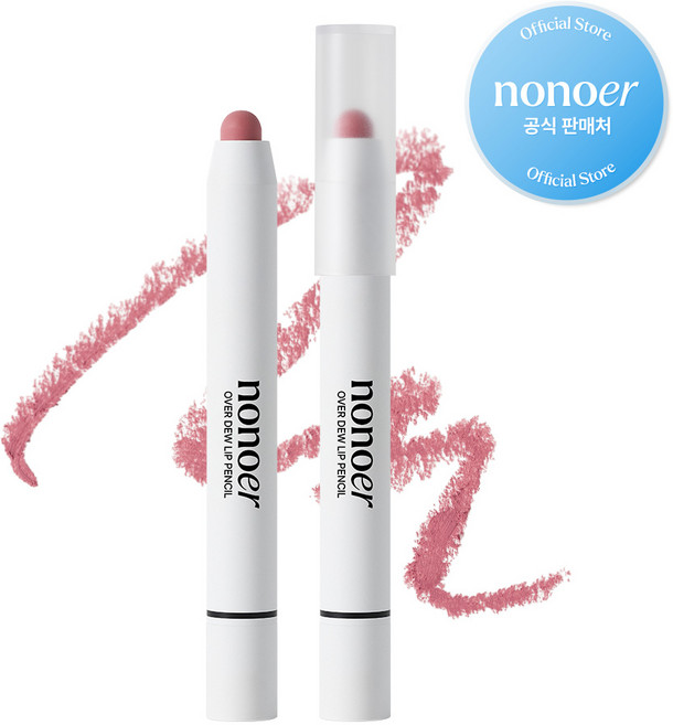 노노어 오버 듀 립펜슬, 001호_캐시미어 로즈, 1개