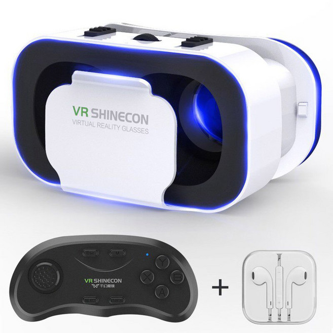 핸드폰VR기기 입체영상 증강현실 스마트폰VR 게임 3D게임, 5세대 + 오리지널 핸들 + 휴대폰 헤드셋, 1개
