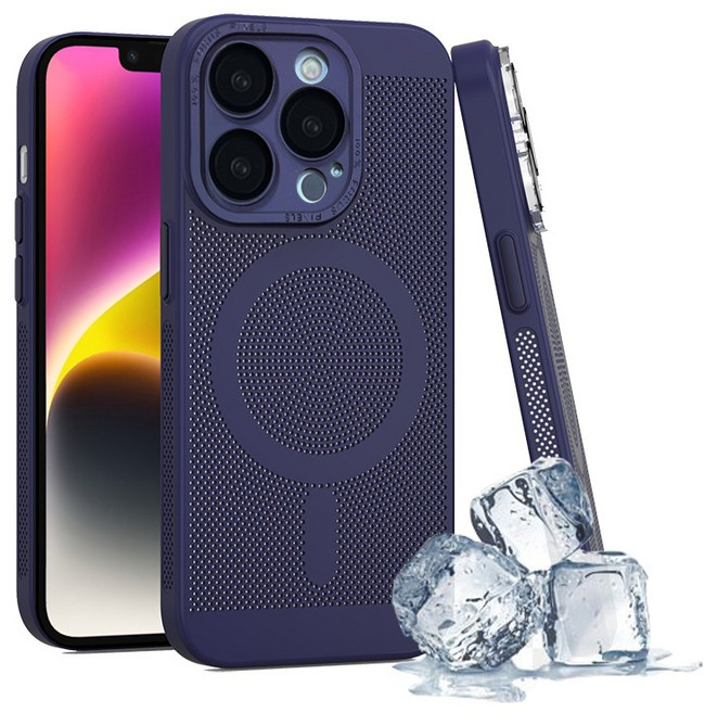 isee아이시 아이폰 에어 쿨링 금속 카메라 보호 맥세이프 휴대폰 하드케이스