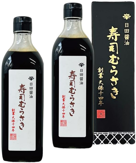 히타 고급 회간장 일본 후쿠오카 스시 무라사키 간장, 2개, 500ml