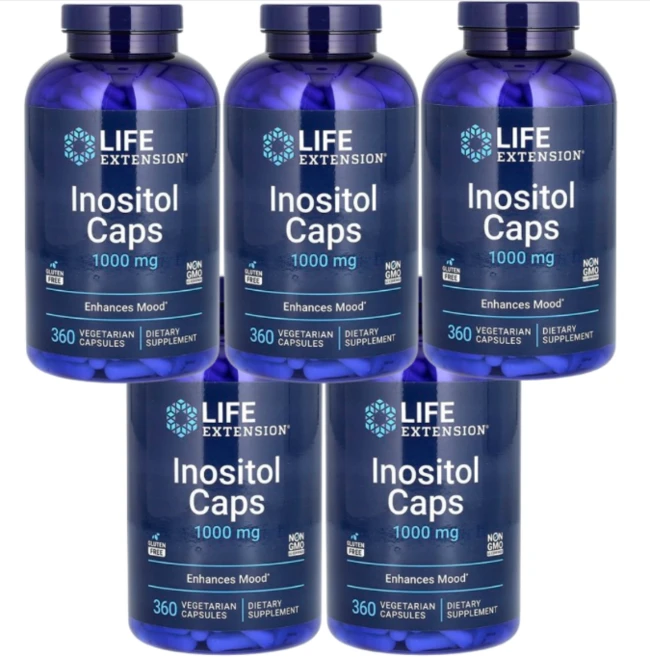 라이프 익스텐션 이노시톨 캡스 1000mg 캡슐 Life Extension Inositol Caps, 360정, 5개 - 쿠팡