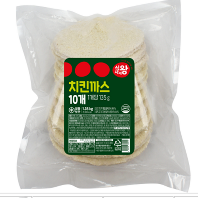 식자재왕 치킨까스, 1개, 1.35kg