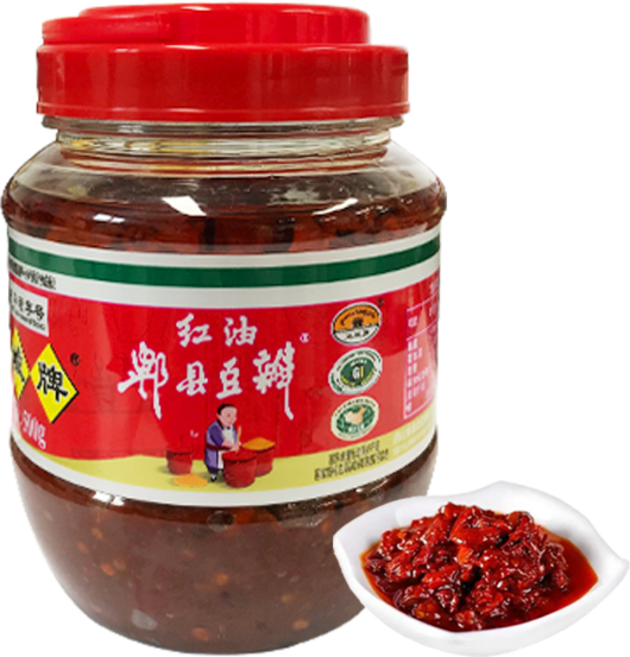 홍홍 중국식품 홍유 비현 피현 두반장 중국된장 중국소스, 500g