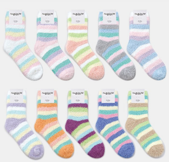 GGRN 100% 국산 여성 4단 링글 수면양말 겨울양말 방한양말 수족냉증 보온 극세사 긴 롱 양털 덧신 임산부 산모