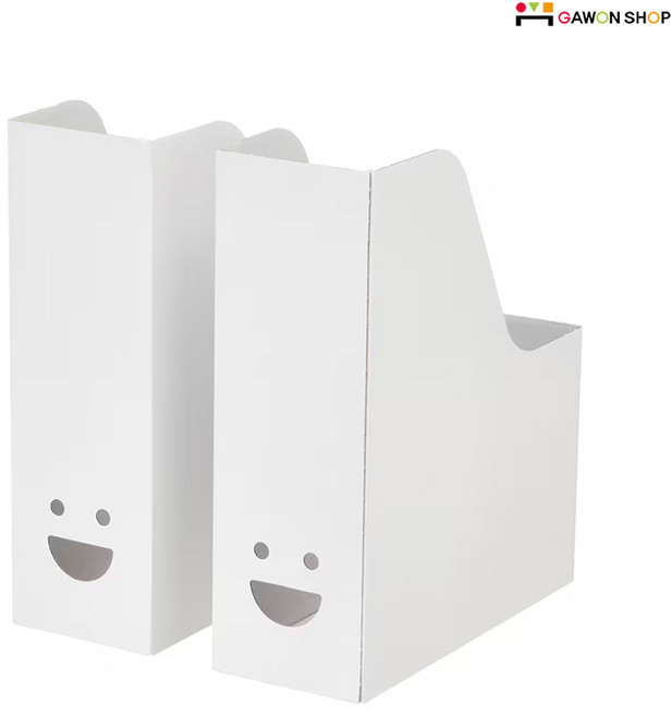 이케아 TJABBA 스마일 파일꽂이 2P세트/사무용품, 화이트
