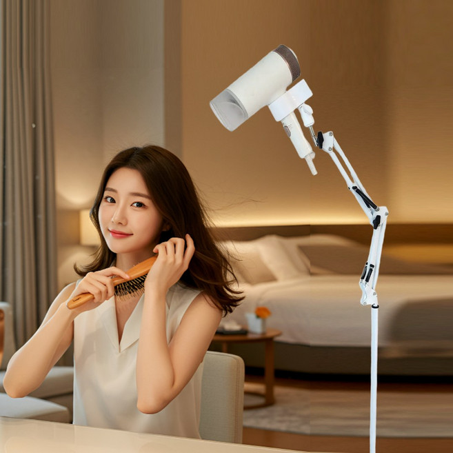 캐시풀 드라이기 거치대 스탠드, 화이트, 1개