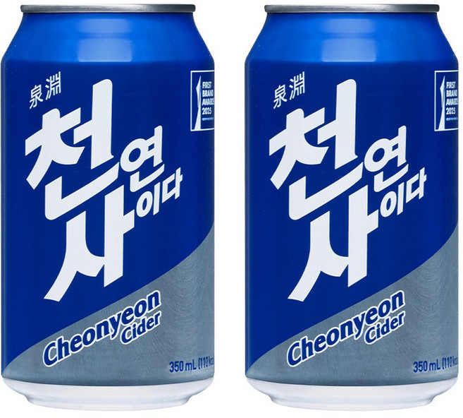 천연사이다, 350ml, 24개