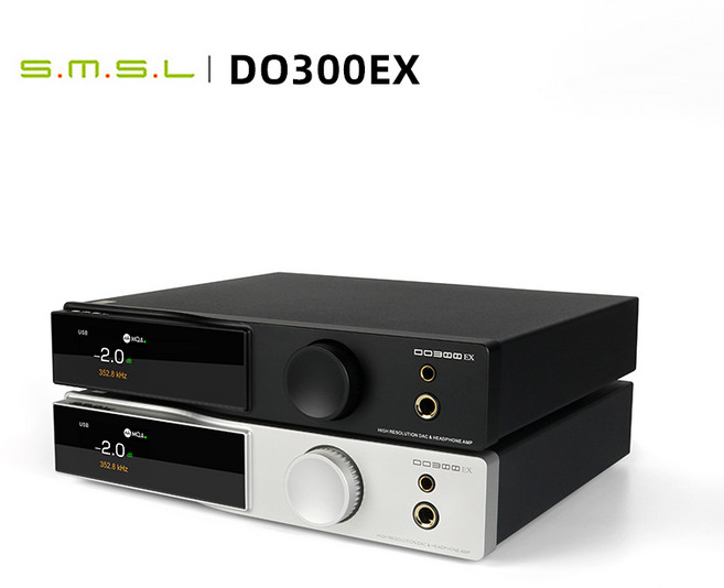 SMSL DO300EX 오디오 디코더 헤드폰 앰프 AK4191+AK4499EX MQA-CD DAC 블루투스 5.1 디지털 헤드폰 파워 앰프, Black