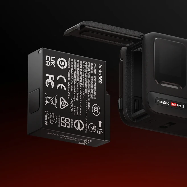 인스타360 Ace Pro 2 배터리1800mAh, 블랙