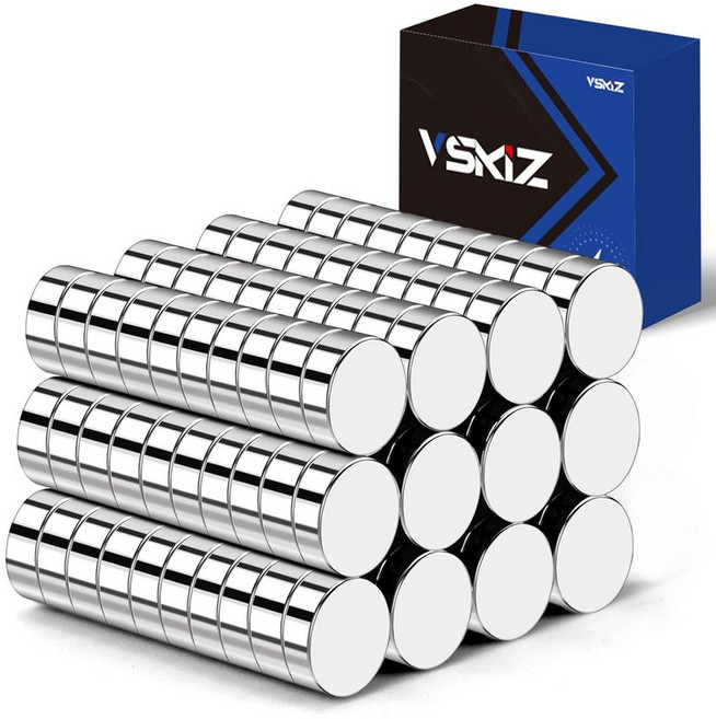 VSKIZ 20 팩 소형 자석 0.2x0.08 희토류 디뮴 공예용 미니 화이트보드 DIY, 5x2, 120