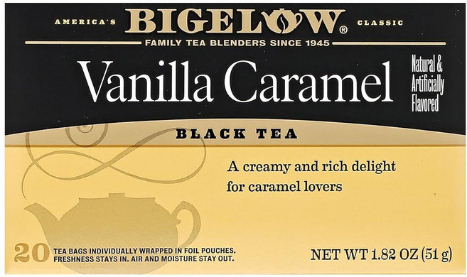 Bigelow Tea Perfectly Mint 홍차 카페인 티백 총 20개 262429, 33g, 20