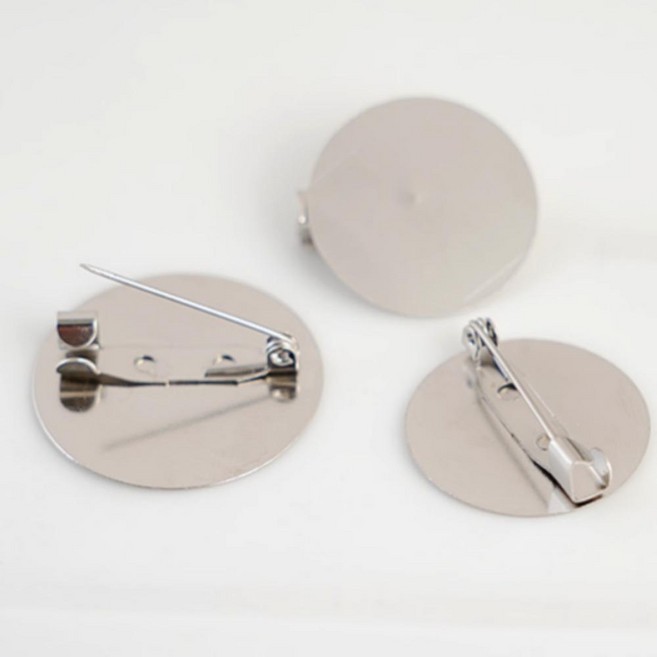 원판핀 브로치핀 원형브로치 코사지받침 옷핀 리본 공예 부자재