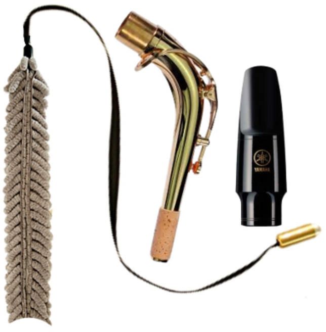 드림테크 색소폰 넥 청소천 마우스피스 청소천 클라리넷 마우스피스 청소천, 1개, 그레이