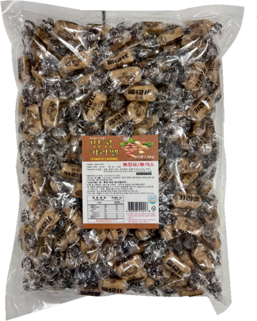 더식품 땅콩카라멜 벌크, 1.5kg, 1개