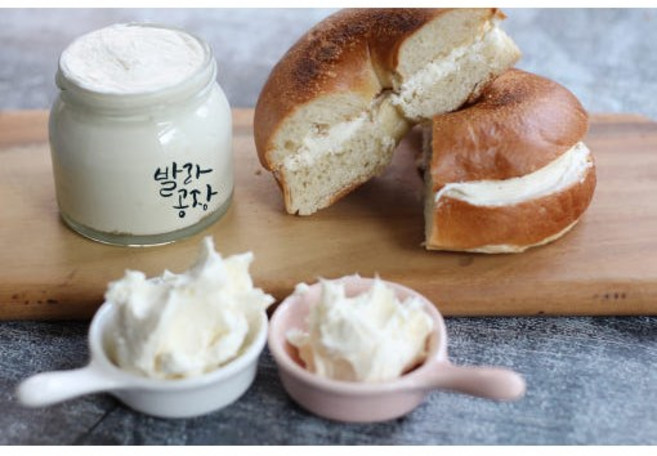 플레인크림치즈 - 직접 만든 수제 크림치즈 플레인맛, 1개, 160g