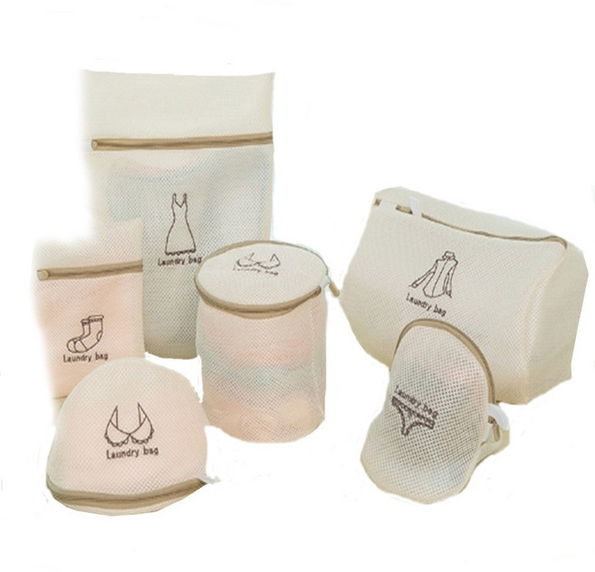 마녀의생활 마녀의 세탁망 6종 세트, 1세트, 베이지