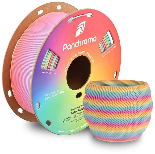폴리메이커 PLA+ 3D 프린터 필라멘트 1.75mm 매트 레드 PLA 플러스 새틴 표면 1kg - 폴리테라 터프 프린팅, 12 130 - 1.75mm Gradient Satin