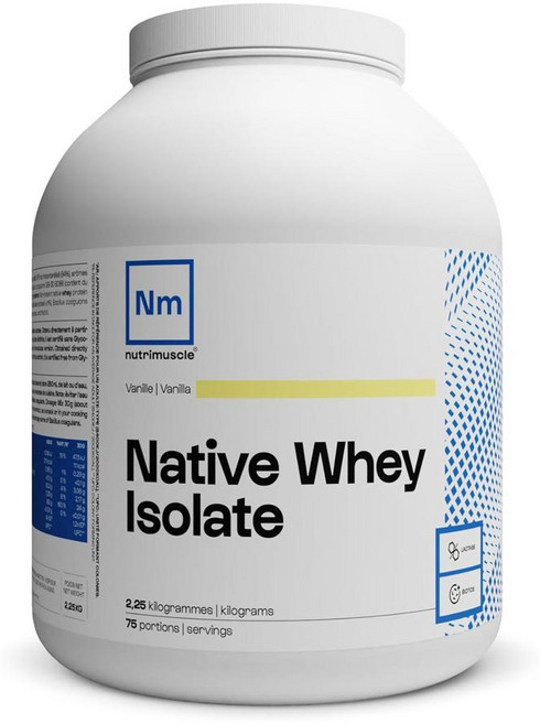 Nutrimuscle 뉴트리머슬 네이티브아이솔레이트 바닐라 근육회복 대용량, 1개, 2.27kg