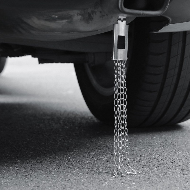 실버 정전기 방지 체인, 2개