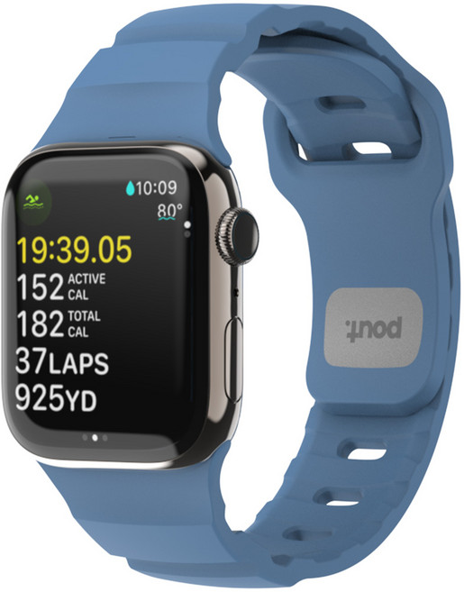 파우트 애플워치 호환 실리콘 스트랩 스포츠 밴드 38/40/41/42/44/45/46/49 mm, 프로스트 블루