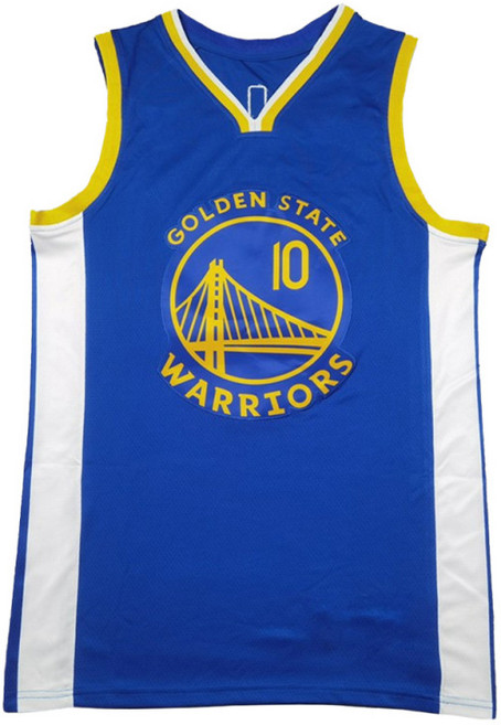 미첼 골든스테이트 워리어스 유니폼 반티 져지 10번 블루