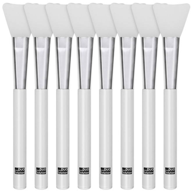 듀오솔루션 실리콘 팩브러쉬 8개입, 혼합색상, 8개