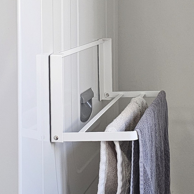 마코제이 미니 자석 빨래 건조대 선반, 화이트