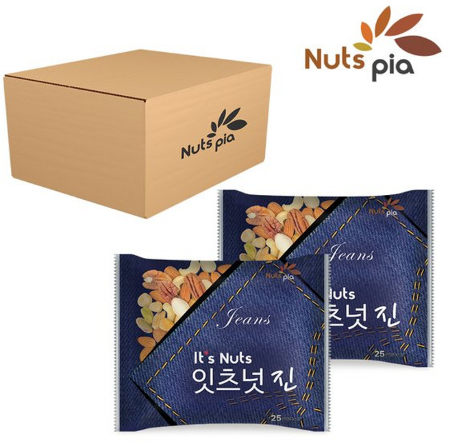 넛츠피아 잇츠넛 진 60봉 낱봉 매일 하루견과 한줌 견과류 혼합 믹스너트, 넛츠피아 잇츠넛 진 60봉 낱봉 매일 하루견과 한줌 견