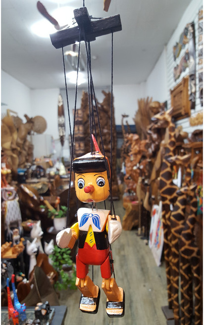 [오늘 출발] 어린이 선물 목각 마리오네트 피노키오 인형 20cm