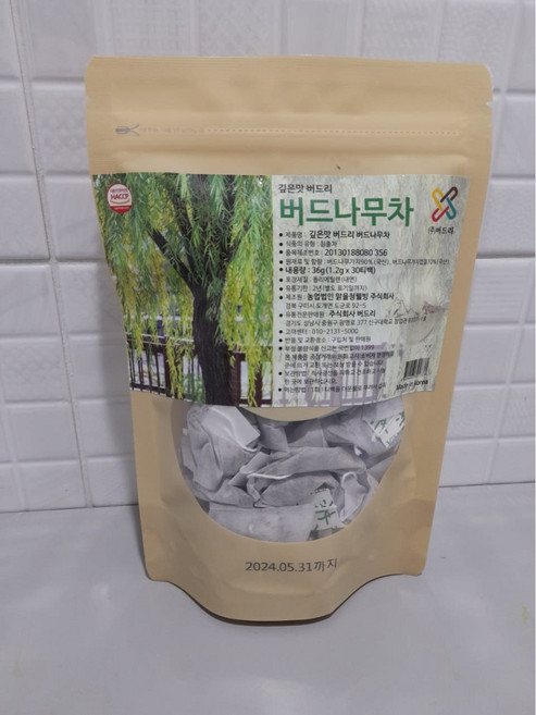 깊은맛 버드리 국내산 버드나무차 30티백 버드나무가지 껍질, 1개, 30개입, 36g